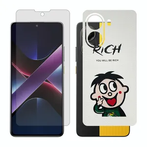 Glass Together model matte screen protector suitable for Xiaomi Poco X7 Pro mobile phone with back cover sticker