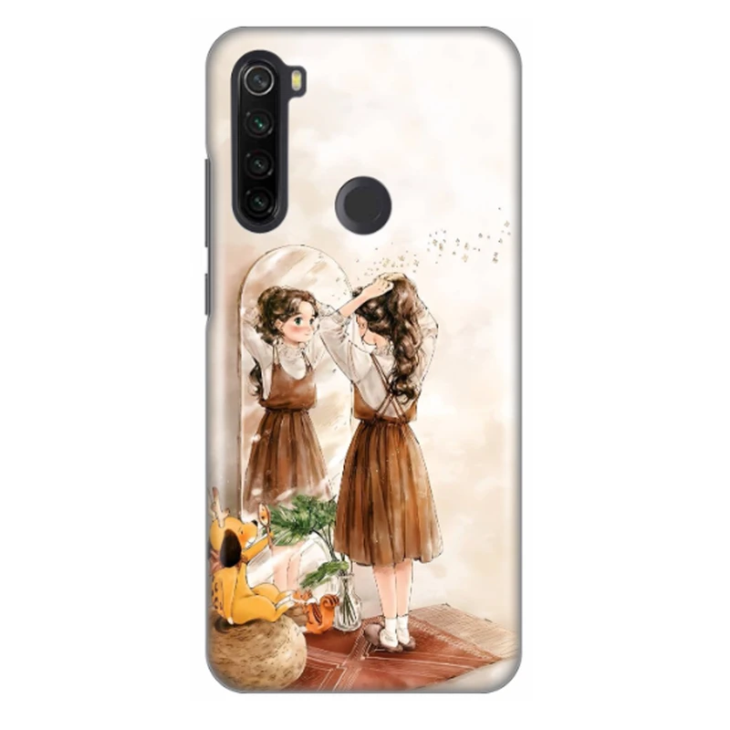 کاور طرح دختر کد DIMO-067 مناسب برای گوشی موبایل شیائومی redmi note 8