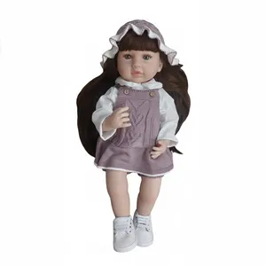 عروسک مدل دختر هوشمند طرح سیلیکونی ارتفاع ۵۳ سانتی متر 