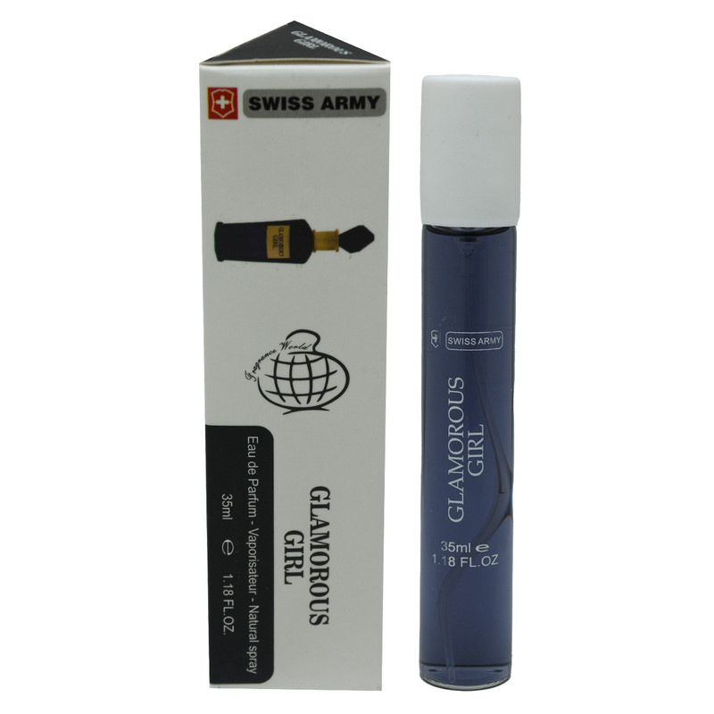 عطر جیبی زنانه سوئیس آرمی مدل گلاموروس گرل حجم 35 میلی لیتر