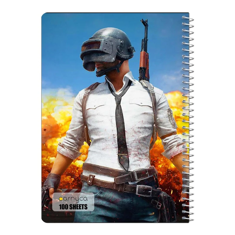 دفتر مشق 100 برگ سیمی کارنیکا طرح پابجی PUBG کد 48817