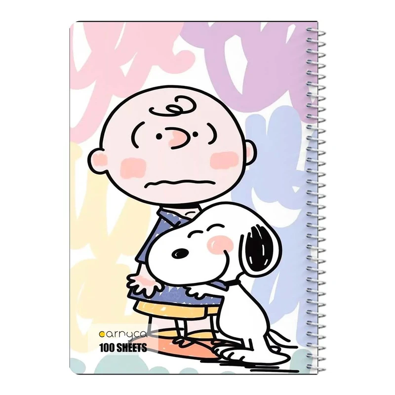دفتر مشق 100 برگ سیمی کارنیکا طرح فیلم بادام زمینی ها The Peanuts کد 66547