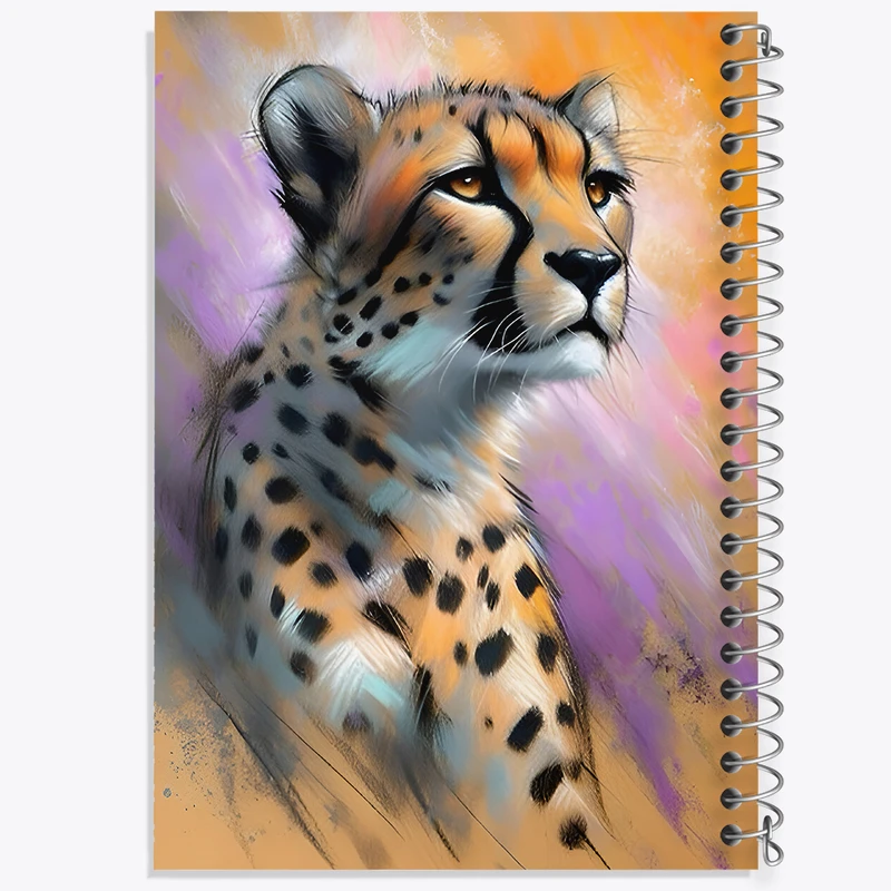 دفتر مشق 50 برگ خندالو طرح یوزپلنگ کد F7896