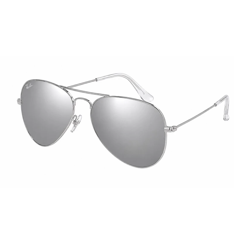 عینک آفتابی خلبانی (Aviator) مدل شیشه جیوه آینه ای RB3025