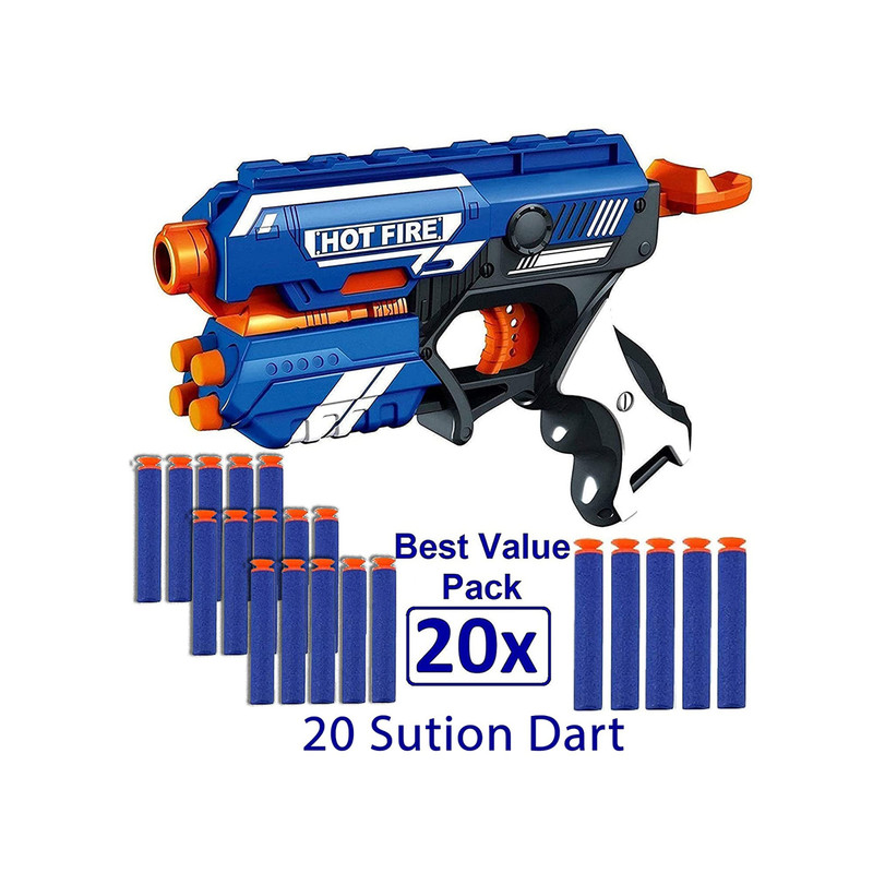 تفنگ بازی مدل blaze storm manual soft bullet gun کد 1660