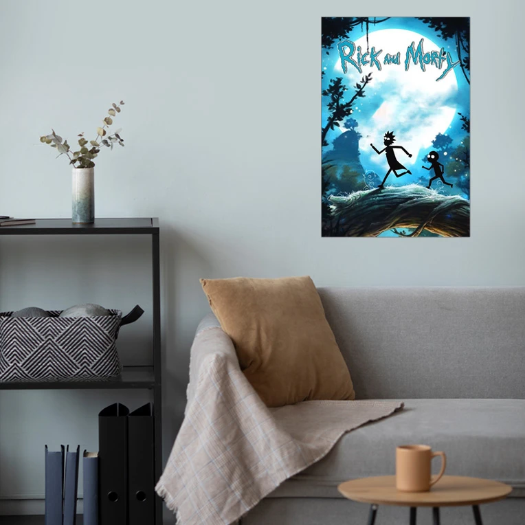 پوستر گوفی مدل انیمیشن ریک و مورتی اسرارآمیز طرح Rick and Morty Horror کد DWA52