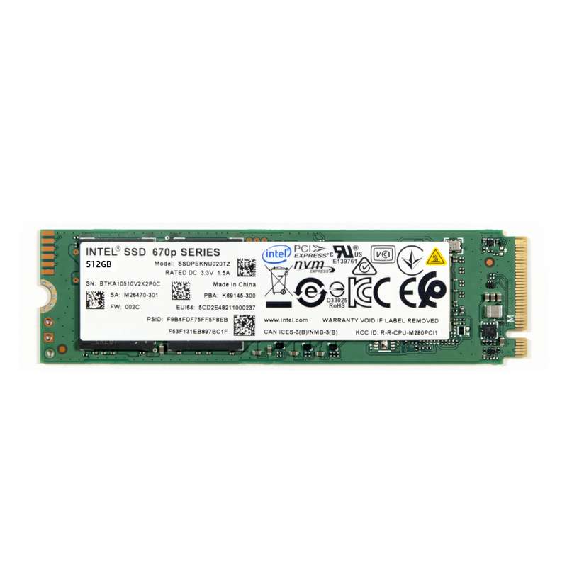 اس اس دی اینترنال اینتل مدل 670p series ظرفیت 512 گیگابایت اس اس دی اینترنال اینتل مدل 670p series ظرفیت 512 گیگابایت