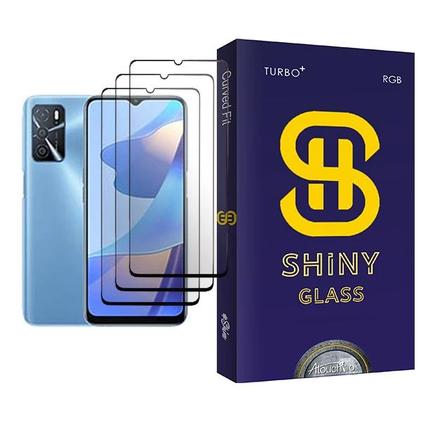 محافظ صفحه نمایش آتوچبو مدل Shiny Glass MIX003 مناسب برای گوشی موبایل اوپو A16 بسته سه عددی