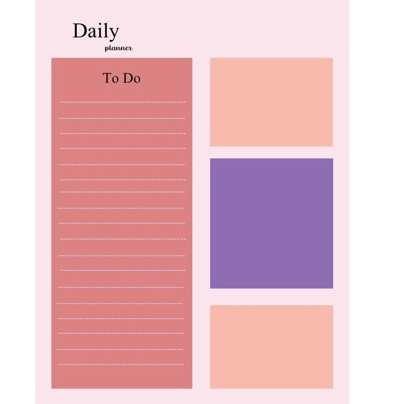 کاغذ یادداشت A5 مدل daily planner to do list کد 957 بسته 30 عددی