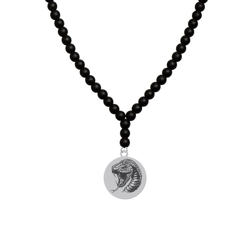 گردنبند هایکا طرح رخ مار کد ja.h 151