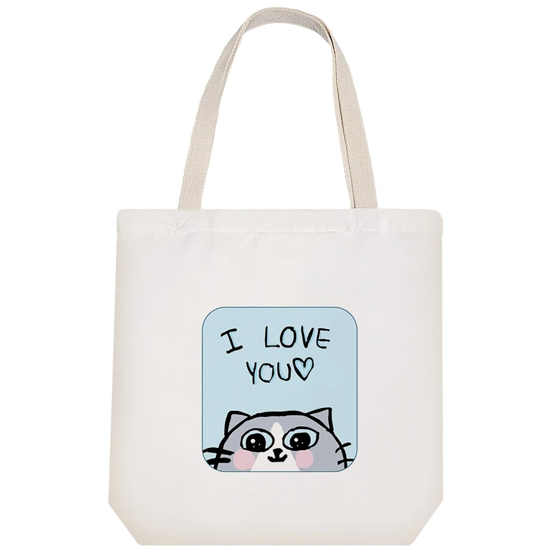 ساک خرید خندالو طرح گربه مهربان کد 8369