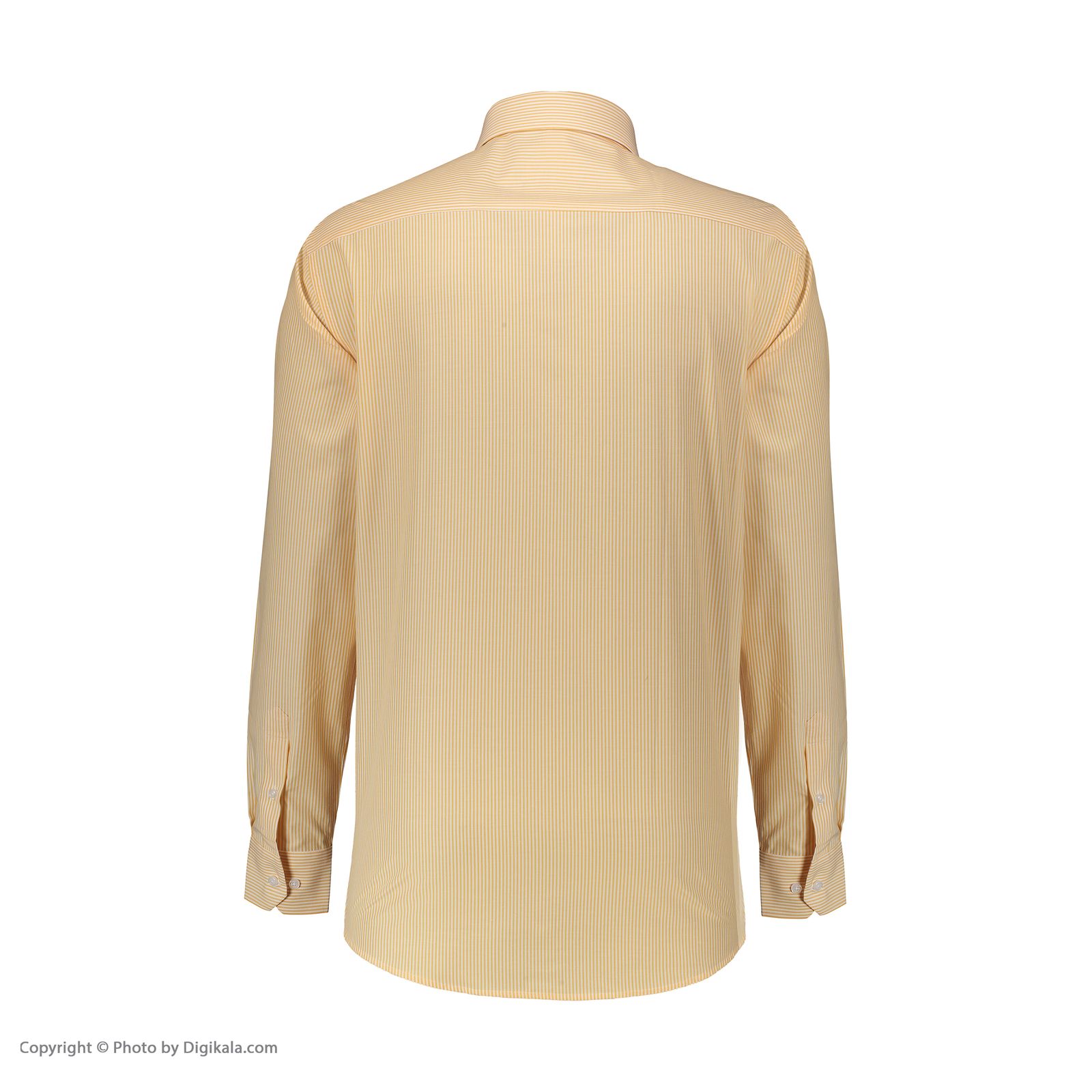 پیراهن آستین بلند مردانه ال سی من مدل 02181290-yellow 195 -  - 4