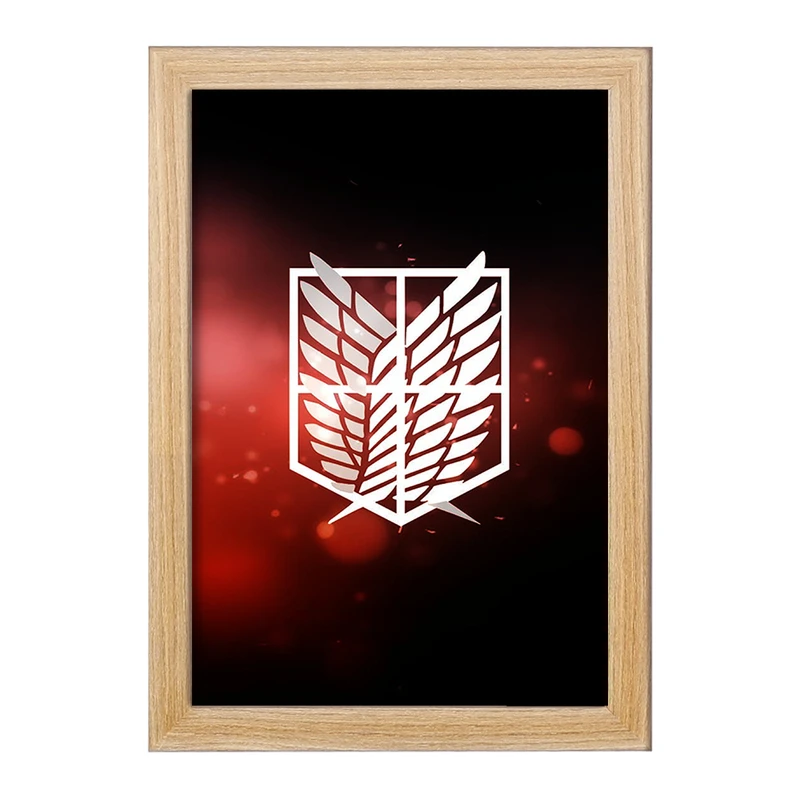 تابلو خندالو مدل بال آزادی انیمه اتک آن تایتان Attack on Titan  کد 10971