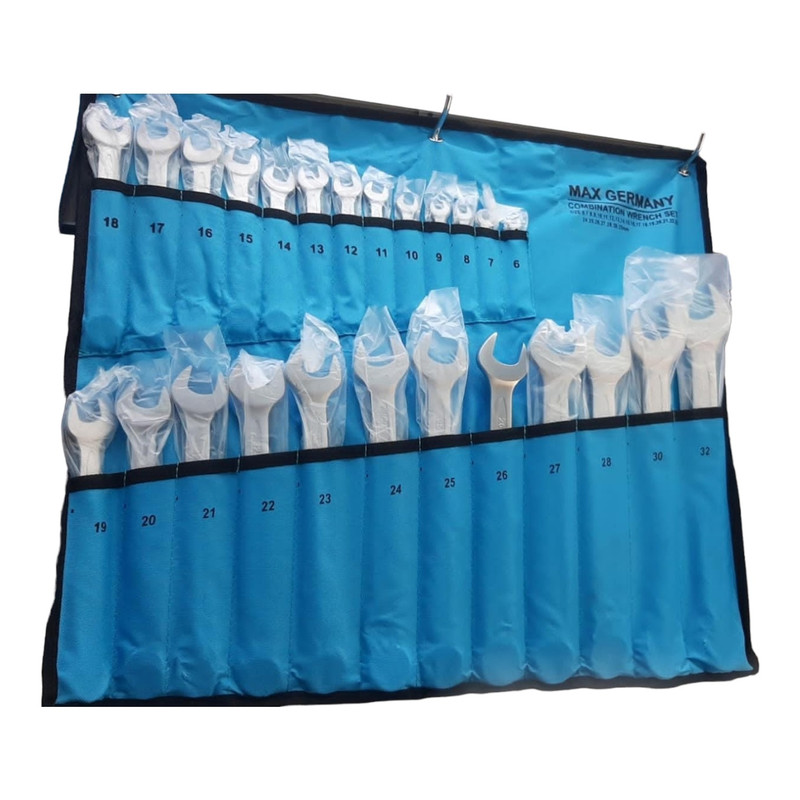 آچار یکسر تخت و یکسر رینگی مکس جرمنی مدل UY32295 مجموعه 25 عددی