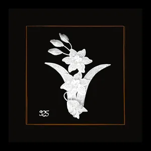 تابلو نقره طرح گل کد 350