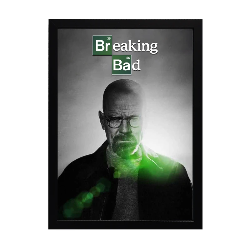  تابلو نشر رف طرح سریال Breaking Bad فریم مشکی