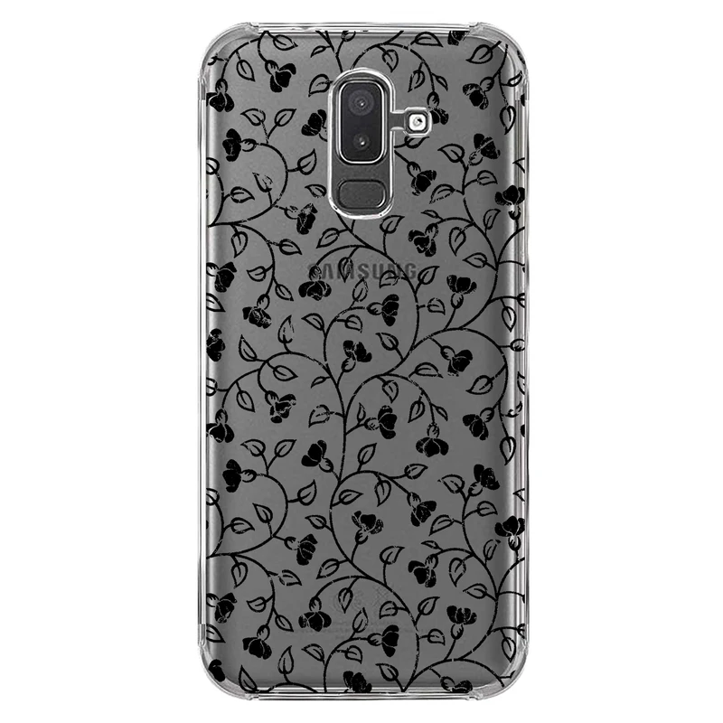 کاور مگافون طرح گل مدل C42-B مناسب برای گوشی موبایل سامسونگ Galaxy A6 Plus 