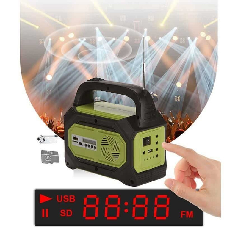 سیستم روشنایی خورشیدی جی دی پلاس مدل GD-8073