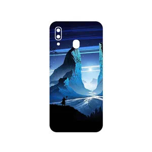 MAHOOT Blue Mountains Digital Art Cover Sticker for Samsung Galaxy M10s