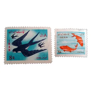 تمبر یادگاری مدل ماهی کد bc-2021 مجموعه 2 عددی