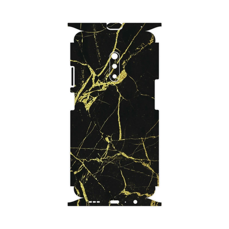 برچسب پوششی ماهوت مدل Graphite-Gold-Marble-FullSkin مناسب برای گوشی موبایل اپو Realme X