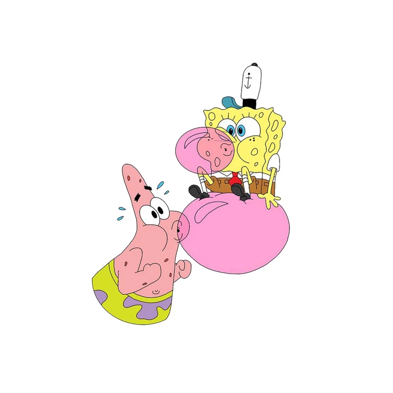 استیکر لپ تاپ و موبایل مدل انیمیشن طرح باب اسفنجی شلوار مکعبی SpongeBob SquarePants کد 1722