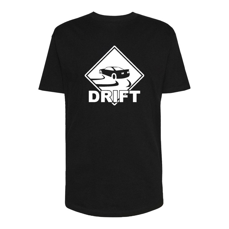 تی شرت لانگ آستین کوتاه مردانه مدل DRIFT کد P074 رنگ مشکی