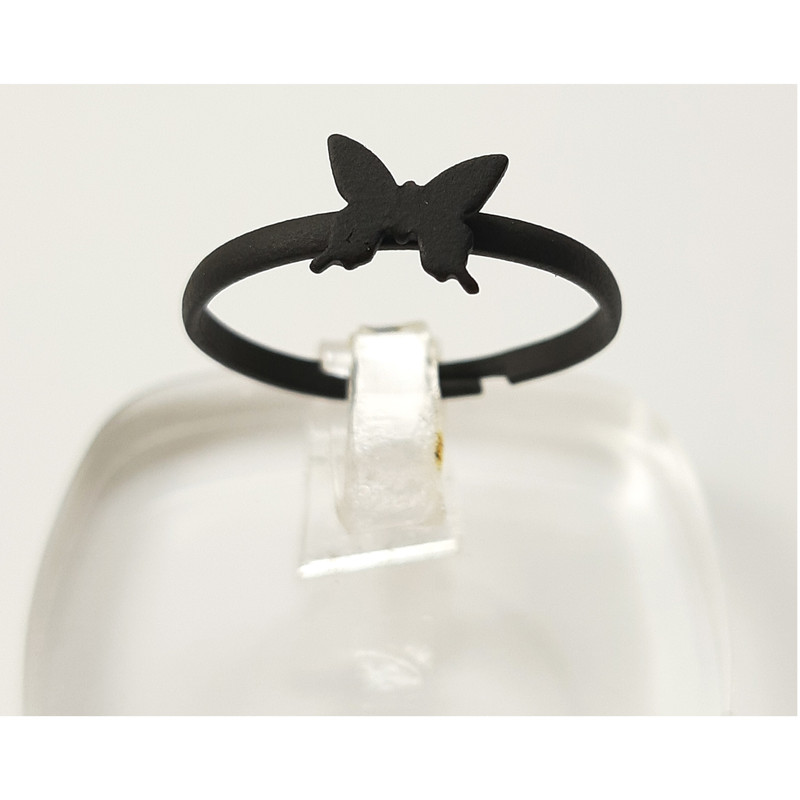 انگشتر زنانه مدل پروانه کاپل کد Rcs10 مجموعه 2 عددی