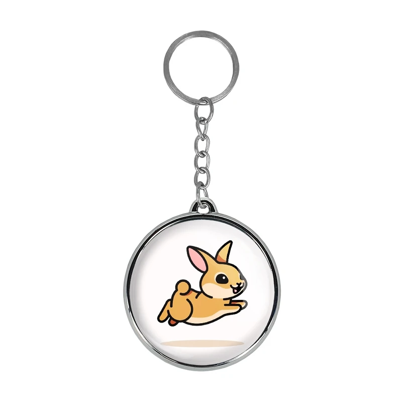 جاکلیدی خندالو طرح حیوانات بامزه خرگوش مدل دوطرفه کد 2818428185