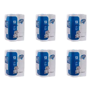 دستمال توالت 4 لایه راشین مدل 3228 بسته 6 عددی