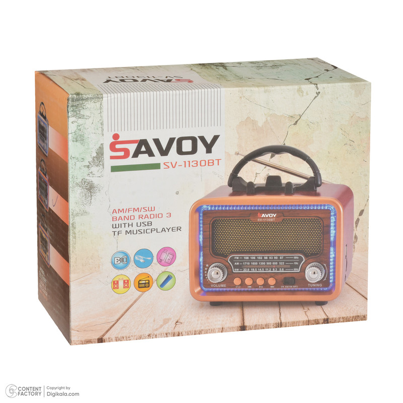 رادیو ساووی مدل SV-1130BT