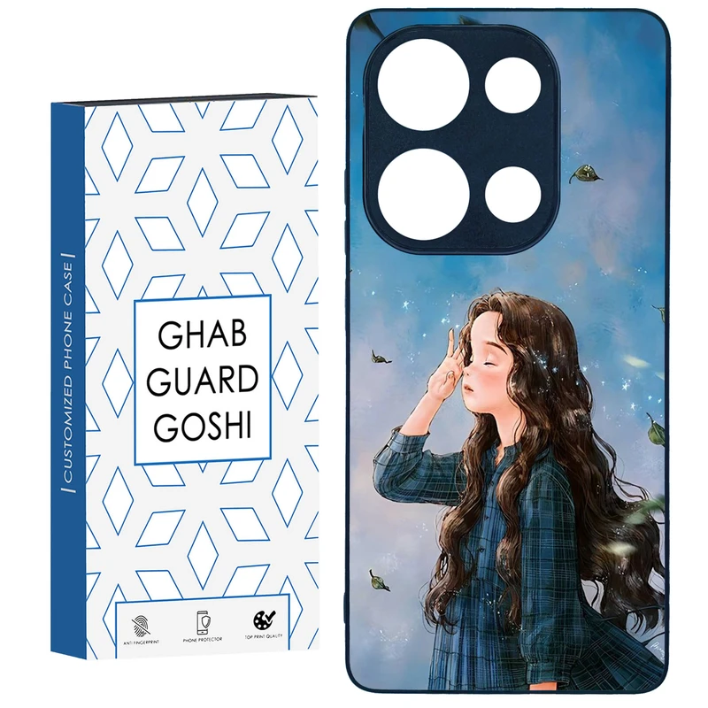 کاور قاب گارد گوشی طرح دخترانه کد TPU-037 مناسب برای گوشی موبایل شیائومی Redmi Note 13 Pro 4G / Poco M6 Pro 4G