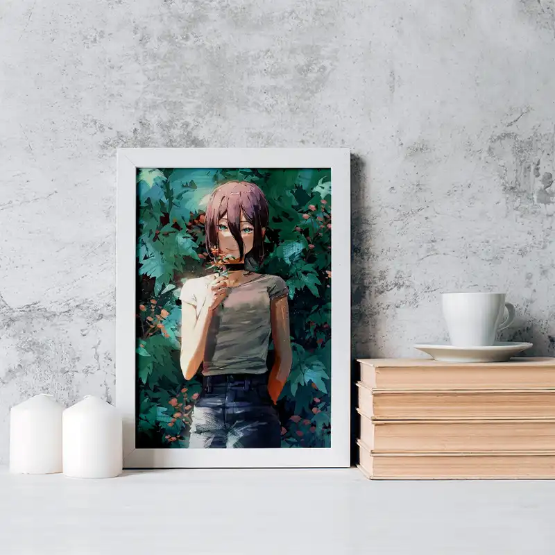 تابلو خندالو مدل ریزه انیمه مرد اره ای کد 17910