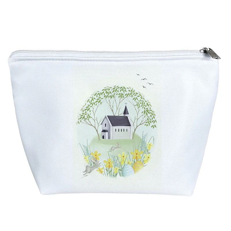 کیف لوازم آرایش دخترانه خندالو مدل منظره و طبیعت کد H1182