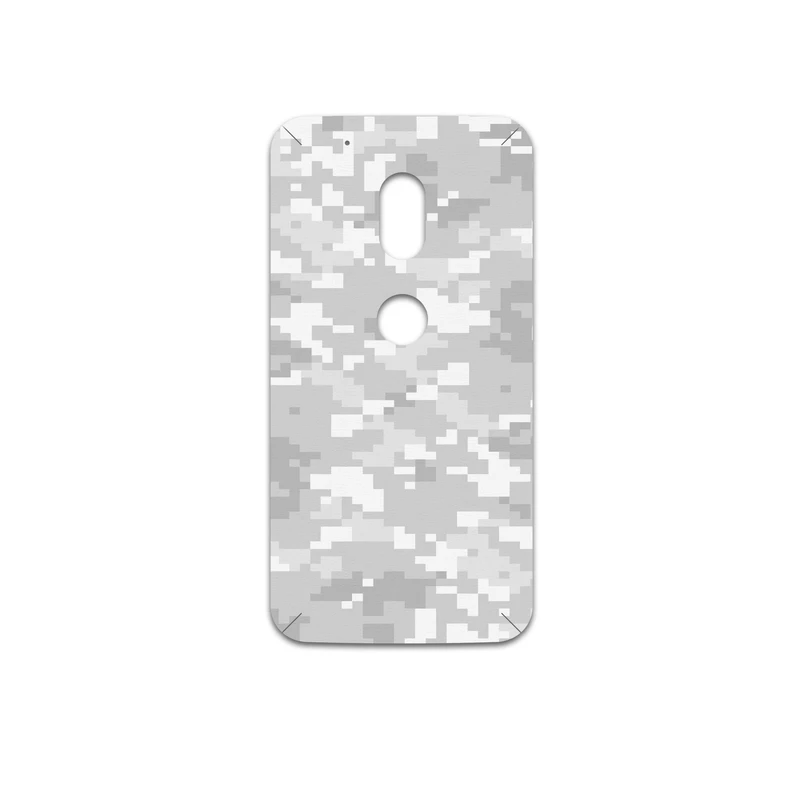 برچسب پوششی ماهوت مدل Army-Winter-Pixel مناسب برای گوشی موبایل موتورولا Moto G4 Play
