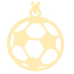 آویز گردنبند طلا 18 عیار زنانه کرابو طرح توپ فوتبال مدل Kr3595