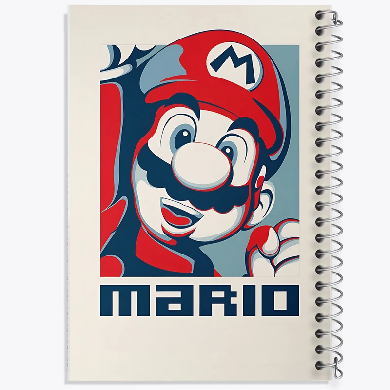 دفتر ژورنال نویسی 50 برگ خندالو مدل نقطه ای طرح سوپر ماریو کد N3765