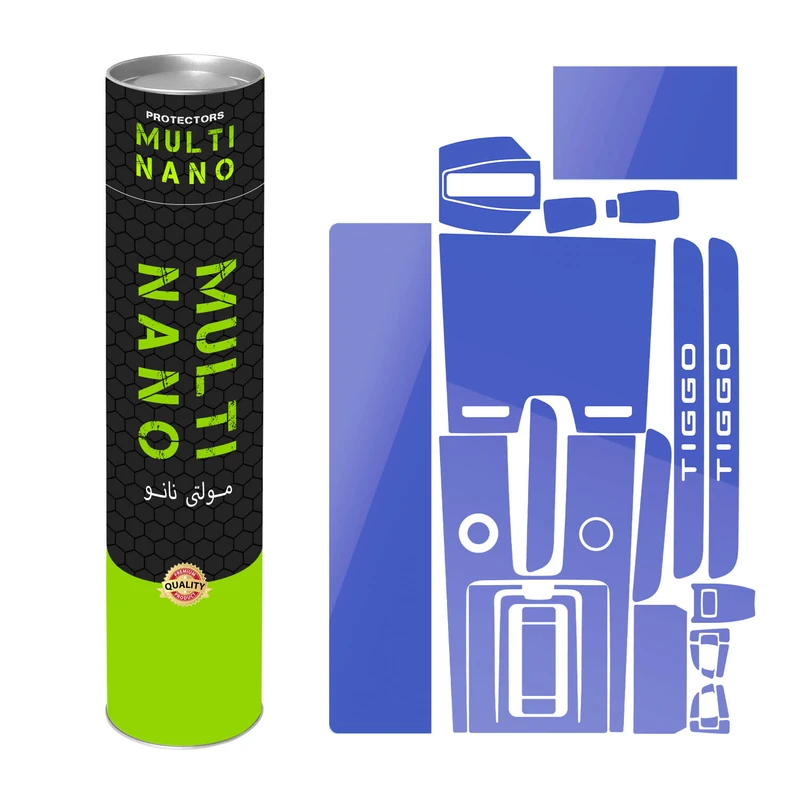 برچسب محافظ مانیتور و کنسول خودرو مولتی نانو مدل X-F1T مناسب برای فونیکس Tiggo 8 Pro مجموعه 17 عددی