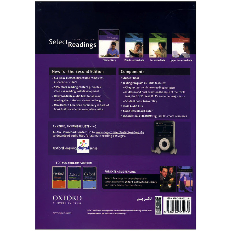 کتاب Select Readings Elementary 2nd اثر Linda Lee انتشارات آکسفورد 