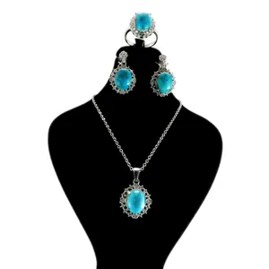 نیم ست نقره زنانه کد AV001