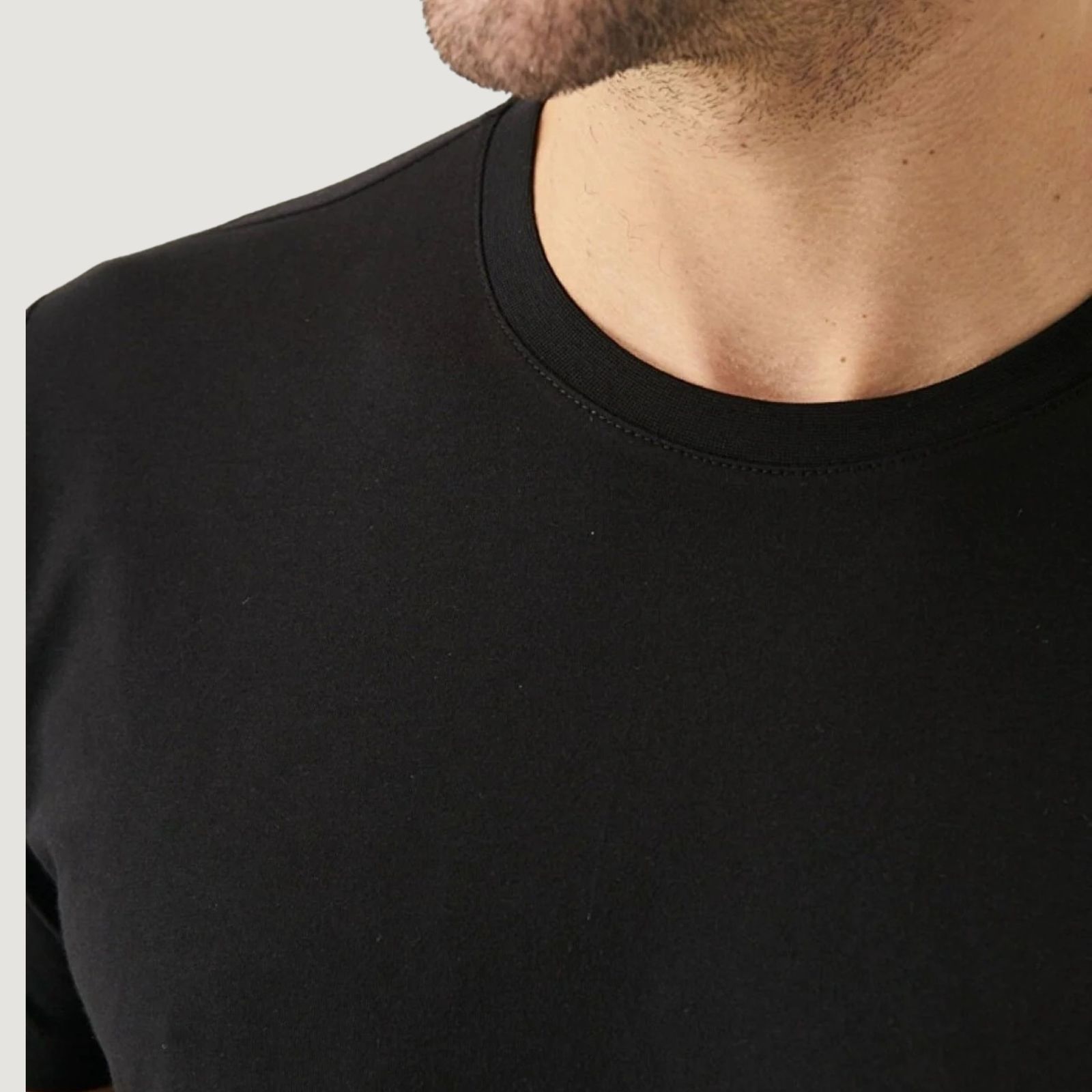 تی شرت آستین کوتاه مردانه نوزده نودیک مدل TS01 B -  - 5