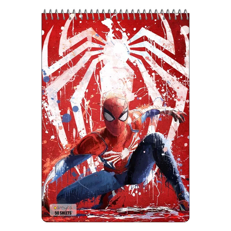دفتر نقاشی 50 برگ سیمی کارنیکا طرح Man-مرد عنکبوتی Spider کد 43061