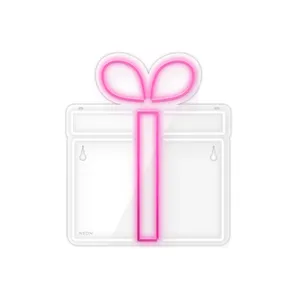 چراغ دیواری نئون دیزاین طرح Gift-Box_PN