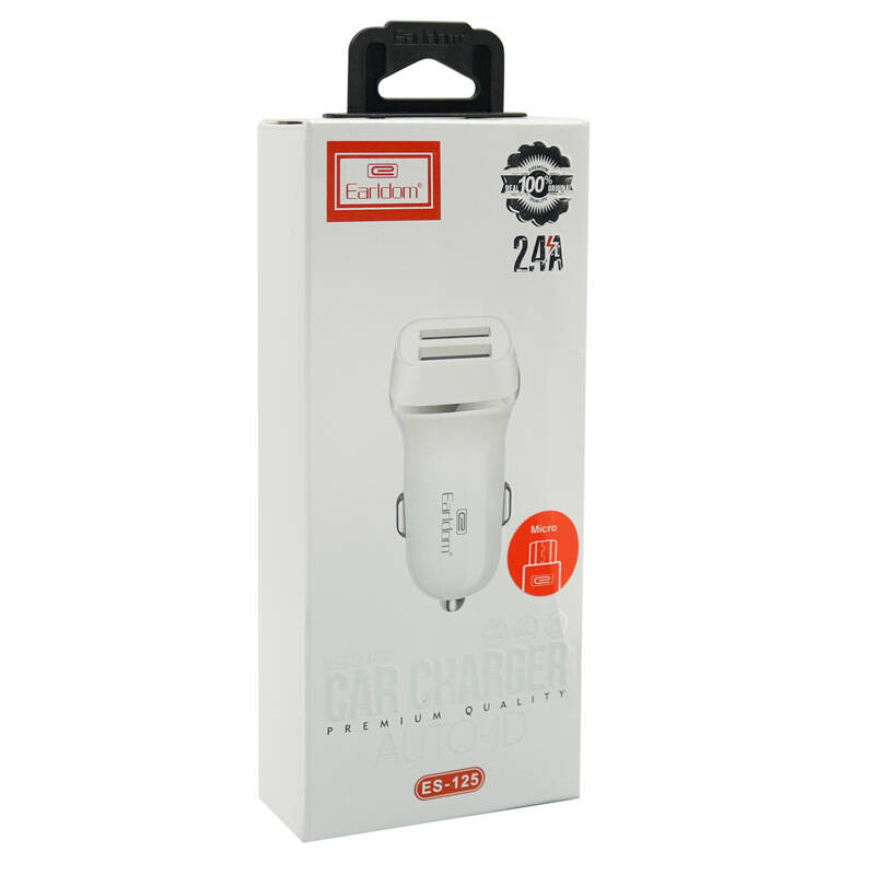 شارژر فندکی ارلدام مدل ES-125 به همراه کابل تبدیل microUSB