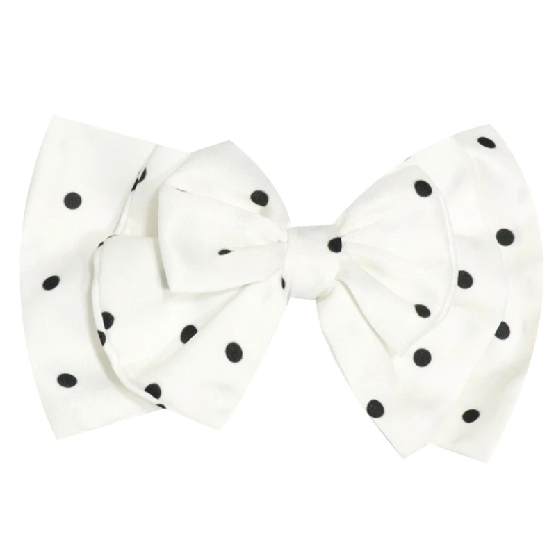 گیره مو زنانه مدل پاپیون طرح خال خالی کد 9890