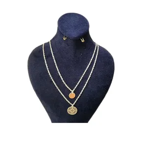 گردنبند زنانه اکسسورایز مدل  دو لاین HB 148