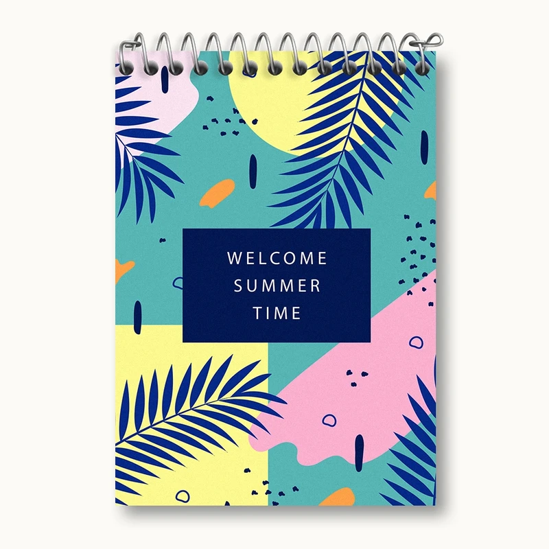 دفتر یادداشت 50 برگ خندالو مدل مینیمال تابستان کد N134