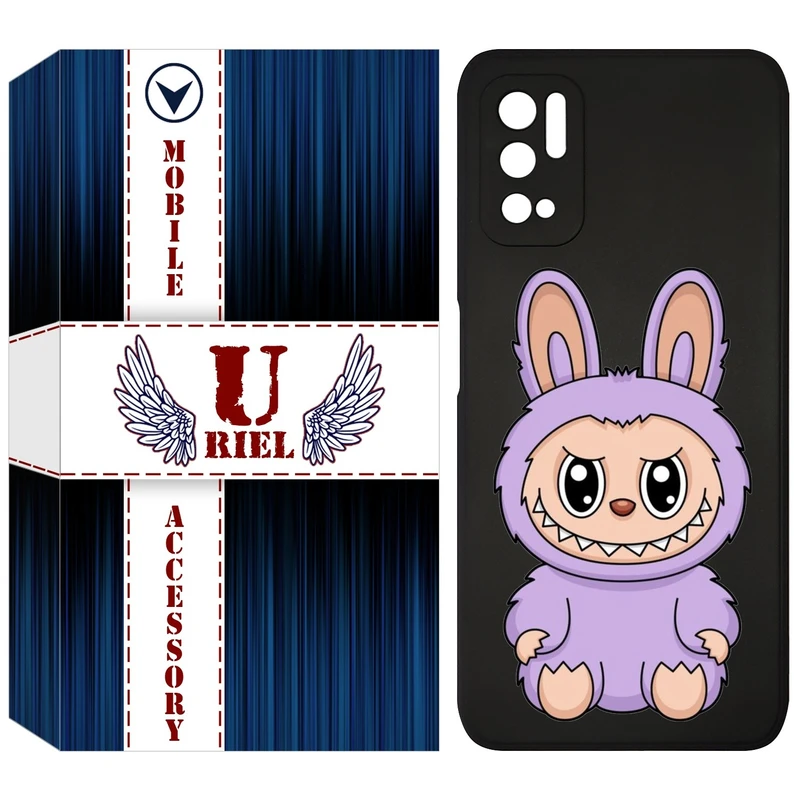 کاور یوریل قاب مدل KSH کد 130 طرح عروسک لبوبو مناسب برای گوشی موبایل شیائومی Poco M3 Pro / Redmi Note 10 5G / Note 11 SE