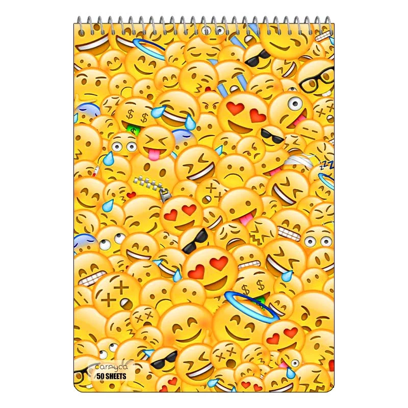 دفتر نقاشی 50 برگ سیمی کارنیکا طرح ایموجی Emoji کد 60658