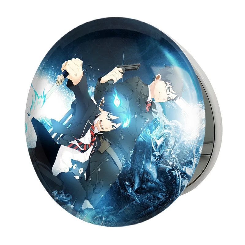 آینه جیبی خندالو طرح یوکیو و رین انیمه جنگیر  مدل تاشو کد 16354